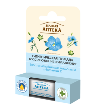 Гігієнічна помада Зелена Аптека Відновлення та зволоження, 3,6 г - Pampik
