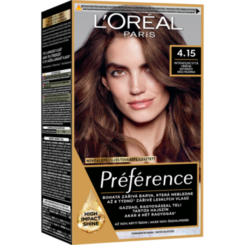 Краска для волос L’Oréal Paris Preference, тон 4,15 (Каракас. Темный каштан), 174 мл (A6213827) - Pampik