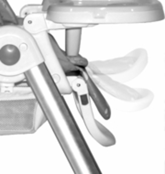 Стульчик для кормления Lorelli Party Вlossom leathe, розовый (23795) - Pampik - 4