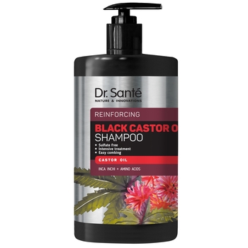 Шампунь для волос Dr. Sante Black Castor Oil, 1000 мл - Pampik