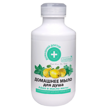 Рідке мило для душу Домашний Доктор Айва та олія м'яти, 500 мл - Pampik