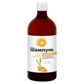 Шампунь Домашний Доктор Яичные желтки и золотой ус, 1 л - Pampik