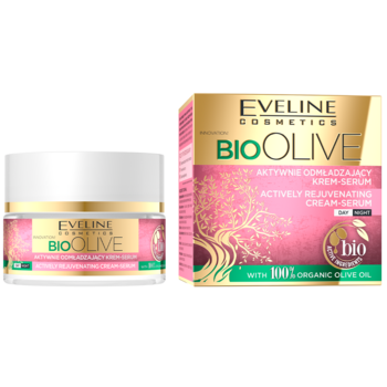 Активно омолоджуючий крем-сироватка Eveline Bio Olive, 50 мл - Pampik - 2