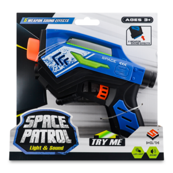 Ігровий бластер, світлові та звукові ефекти Offtop, синій (860242) - Pampik