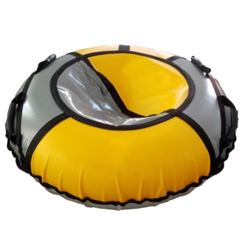 Тюбинг Traverse Стандарт, d 100 см, серый с желтым - Pampik