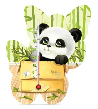 Термометр Стеклоприбор Сувенир Бабочка Пандочка (300059) - Pampik