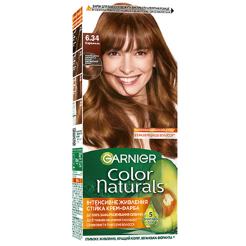 Краска для волос Garnier Color Naturals тон 6.34 карамель, 110 мл - Pampik