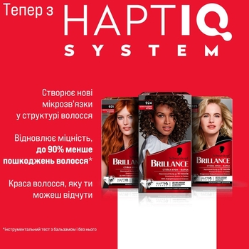 Крем-фарба для волосся Brillance 890 елегантний чорний, 160 мл - Pampik - 9