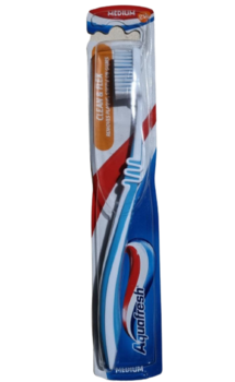 Зубна щітка Aquafresh Clean&Flex, середня, блакитний - Pampik