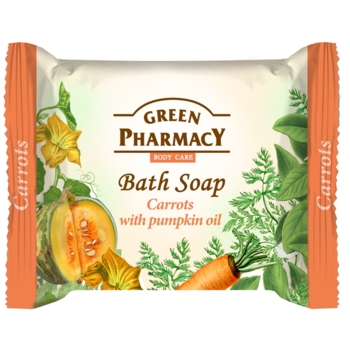 Мило Зелена Аптека Bath soap Carrots with pumpkin oil, 100 г - Pampik