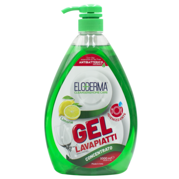 Средство для мытья посуды Eloderma Лимон, 1 л (EDWGL1000) - Pampik