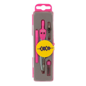 Готовальня ZiBi, 4 предмета, розовый (ZB.5303BS-10) - Pampik