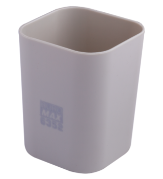 Стакан для канцелярського приладдя Buromax Rubber Touch, сірий (BM.6352-09) - Pampik