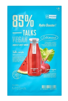Тканевая маска Missha Talks Vegan Squeeze Hydro Booster, 27 г - Pampik
