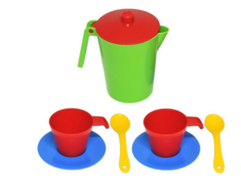 Набір посуду Tigres Релакс, зелений, 7 елементів (39793) - Pampik