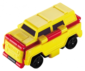 Машинка-трансформер Flip Cars Пожежний автомобіль і Позашляховик, 8см (EU463875-05) - Pampik