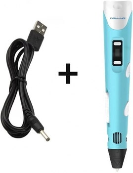 Ручка 3D Dewang DV2 високотемпературна, блакитна (D_V2_BLUE) - Pampik - 2