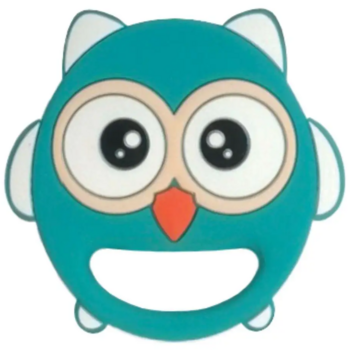 Прорізувач для зубів Lindo Сова, зелений (LI 326 зел) - Pampik