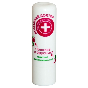 Гигиеническая помада Домашний доктор Клюква и брусника, 3,6 г - Pampik