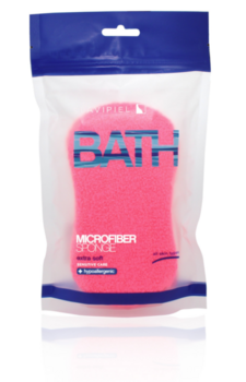 Губка для душа Suavipiel Мікрофібра, рожевий, 1 шт. - Pampik