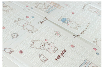 Дитячий двосторонній складаний килимок Poppet Світ тварин і Пригоди ведмедиків, 150х180 см (PP012-150) - Pampik - 4