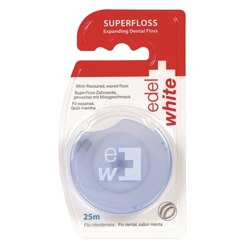 Вощеная зубная лента-флос Edel White, которая расширяется, 25 м - Pampik