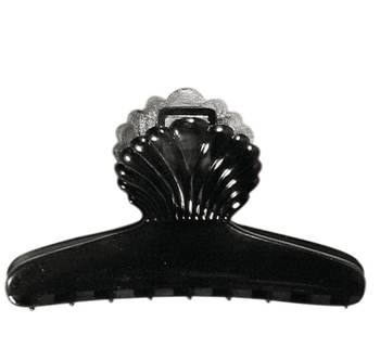 Зажим для волос Titania пластмассовый, 8 см, черный, 2 шт. (8022-2 B) - Pampik