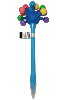 Ручка шариковая Offtop Молекулы, синий (833795) - Pampik