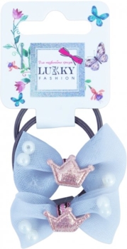 Резинки для волос Lukky, нежно-серый, 2 шт. (T18533) - Pampik