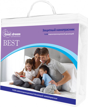 Наматрасник Good-Dream Best, водонепроницаемый, 120х60 см, белый (GDBESTE060120) - Pampik