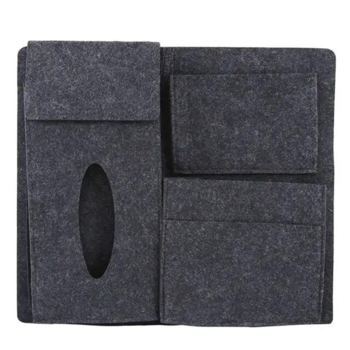 Органайзер на спинку сидіння авто Supretto, 4 кишені, сірий (7192-0001) - Pampik