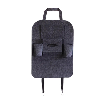 Органайзер на спинку сидіння авто Supretto, 6 кишень, чорний (7193-0001) - Pampik - 2