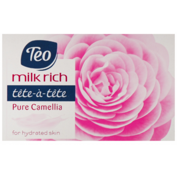 Мило тверде Тeo Milk Rich Tete-a-Tete Pure Camelia, рожевий, 100 г (58086) - Pampik