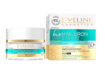 Ультра-зволожуючий крем-концентрат для обличчя Eveline bio Hyaluron Expert 50+, 50 мл (C50BHEDN50) - Pampik