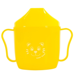 Поїльник Baby Team, зі спаутом, від 6 міс., 180 мл, жовтий (5007) - Pampik