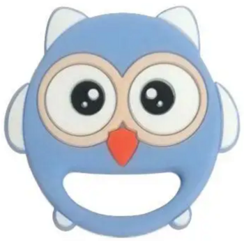 Прорізувач для зубів Lindo Сова, блакитний (LI 326 блак) - Pampik