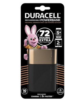 Портативний зарядний пристрій Duracell Powerbank 2.4A 5V 10050 mAh (5002732) - Pampik