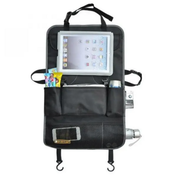 Органайзер на спинку сиденья авто Supretto, 38х61 см, черный (4710) - Pampik