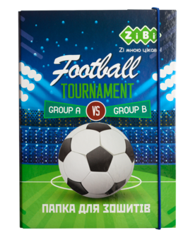 Папка для тетрадей ZiBi Kids Line Football, на резинке (ZB.14965) - Pampik