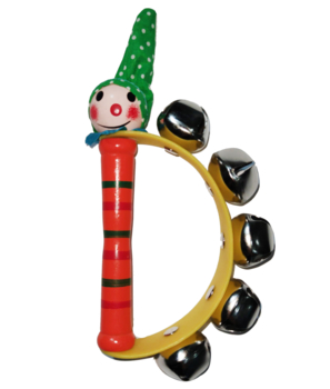 Игрушка-погремушка Offtop Клоун, оранжевый (833841) - Pampik