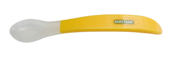 Ложечка м'яка силіконова Baby Team, жовтий (6102) - Pampik - 2