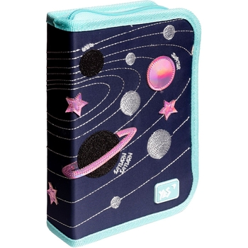 Пенал жесткий Yes HP-04 Cosmos, 13х21х4 см, синий (533370) - Pampik
