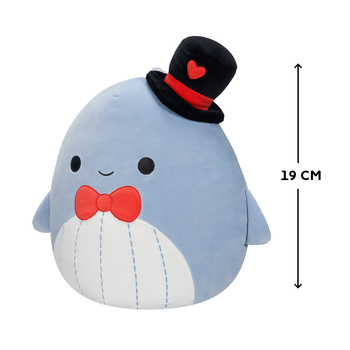 Мягкая игрушка Squishmallows Синий Кит Самир, 19 см (SQVA00838) - Pampik - 4
