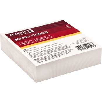 Папір для нотаток Axent Delta 80х80х20 мм проклеєний (D8002) - Pampik