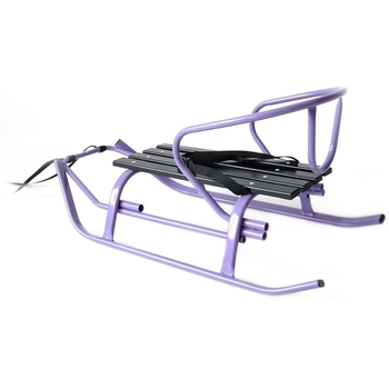 Санки Vitan Комета зі спинкою та кольоровою планкою фіолетові (2030123) - Pampik - 3