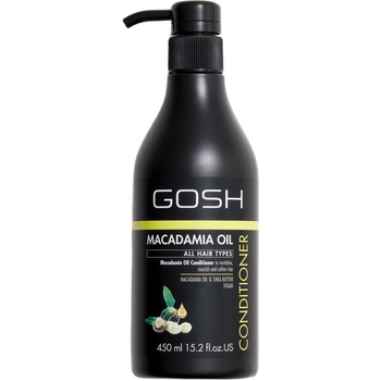 Кондиціонер для волосся Gosh Macadamia Oil з олією макадамії поживний 450 мл - Pampik