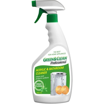 Засіб для очищення Green & Clean Professional акрилових поверхонь та ванних кімнат, 650 мл - Pampik