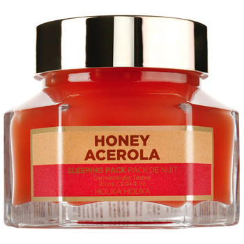 Нічна маска Holika Holika Honey Sleeping Pack Acerola Honey Мед та ацерола, 90 мл - Pampik