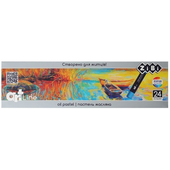 Пастель масляна художня ZiBi ART Line 24 кольора (ZB.2492) - Pampik