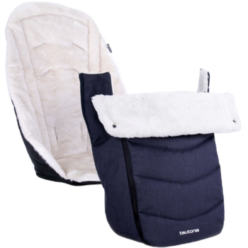 Зимний набор для коляски Teutonia Melange Navy - Pampik